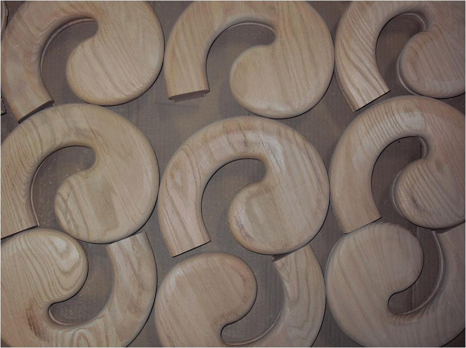 Fittings waiting to be sanded and packaged.